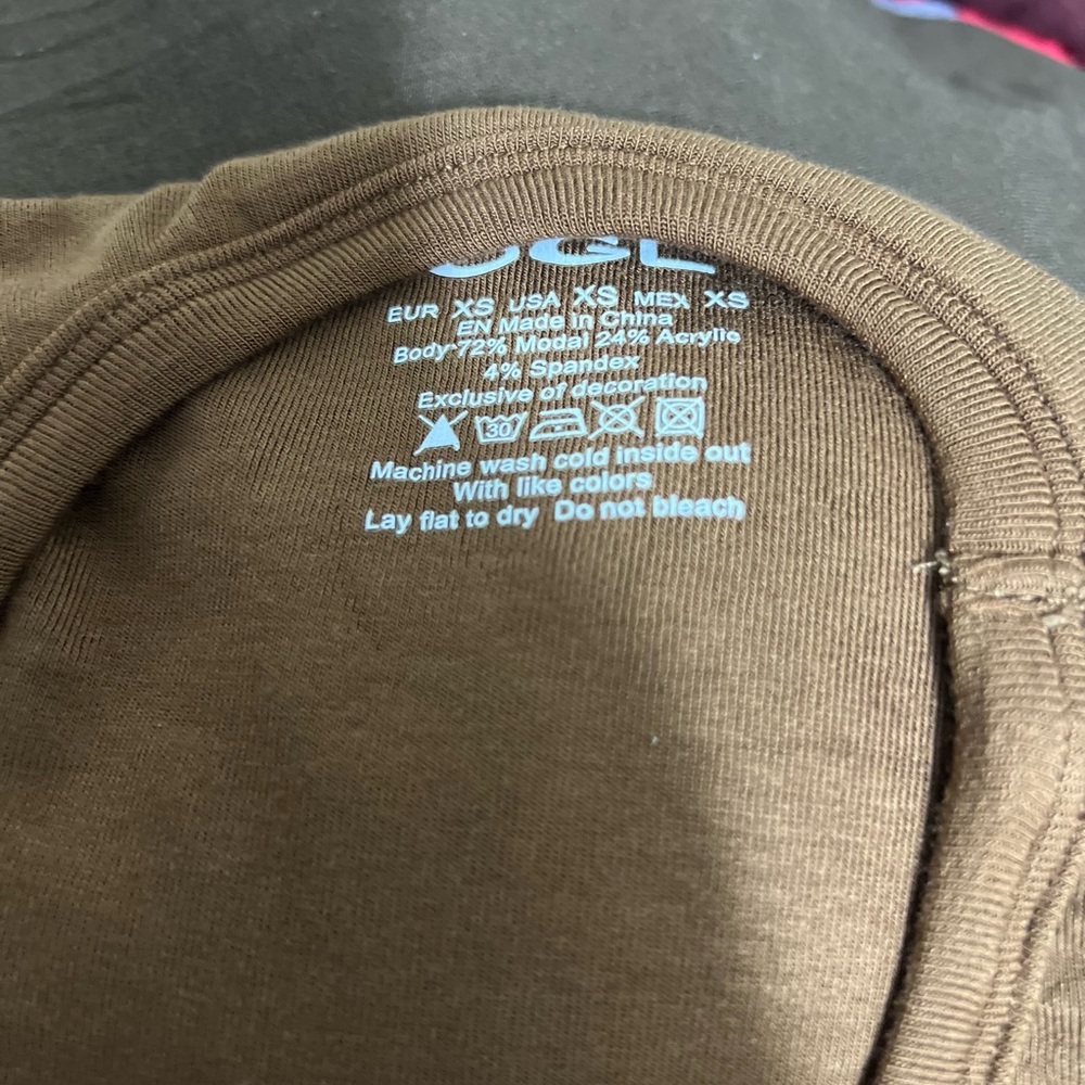 OGL Eco-MiyaMoon® Round Neck Short Sleeve Brami Top - Picture 6 of 6